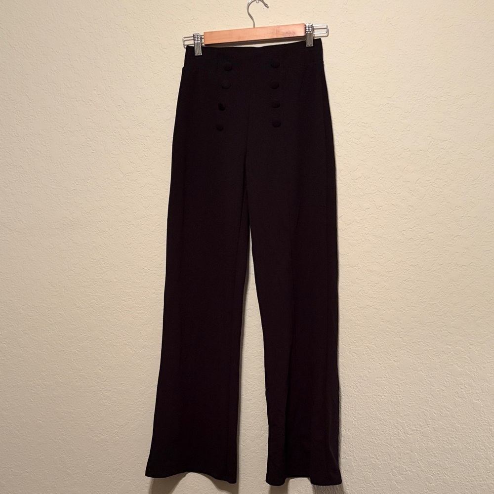 Soho Apparel Elegant Black Wide-Leg Pants - Picture 5 of 5